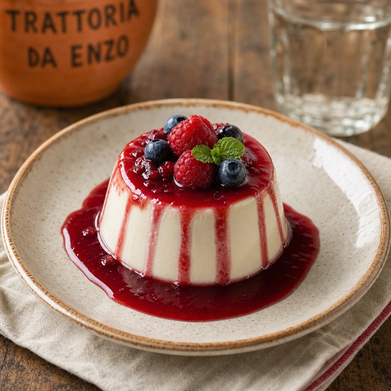Pannacotta de pistacho